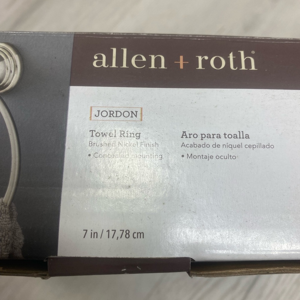 Allen + Roth Nickel Finish Towel Ring - Picture 10 of 10